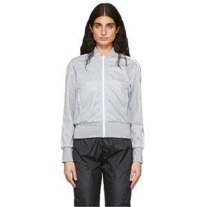 Palm Angels Glittery Lurex Bomber Striped Logo Track Jacket‎